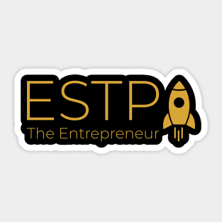 ESTP The Entrepreneur MBTI types 15E Myers Briggs personality gift with icon Sticker